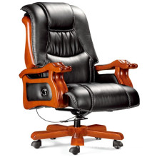 Reclining Massage Executive Genuine Leather Cowhide CEO Chair (FOHA-18#)